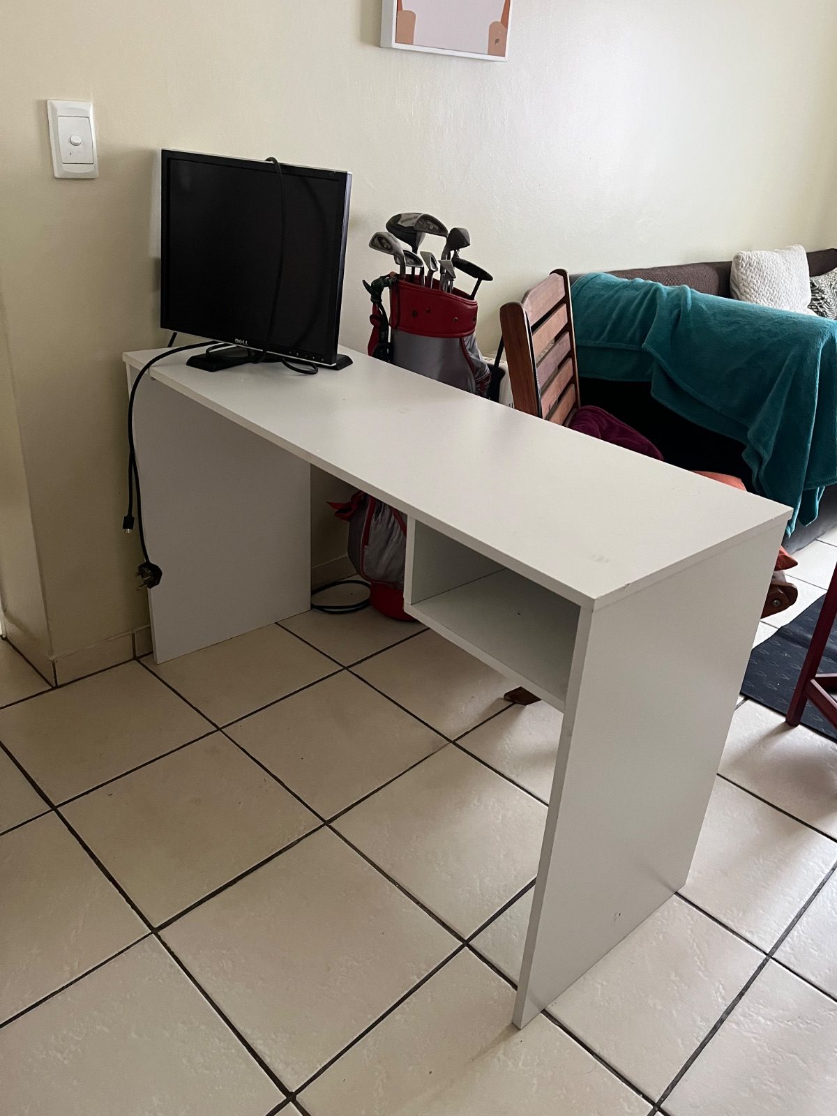 White Desk for Work or Study