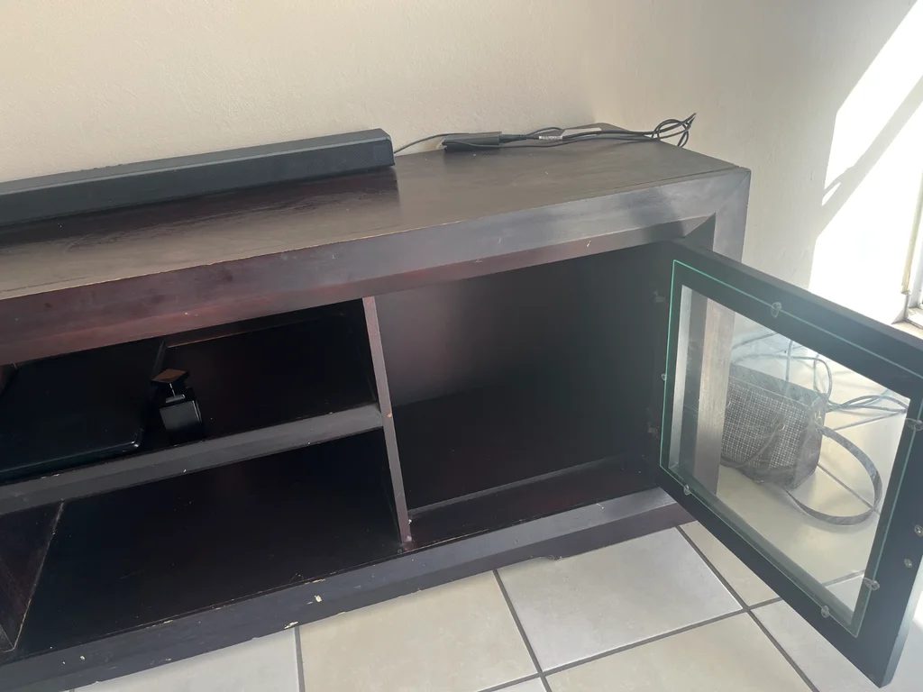 Low Rise Brown-Black TV Stand Unit photo 2